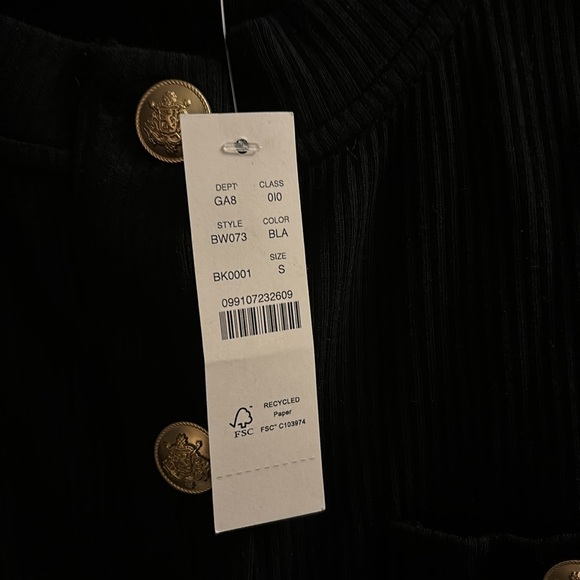 J.Crew Vintage rib lady jacket (long sleeve ribbed top with buttons) - Picture 2 of 4